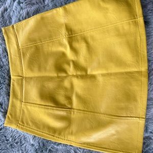 yellow skirt from zara